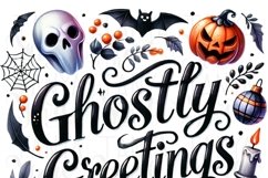 Ghostly Greetings for Card Making, Sublimation Download Product Image 4