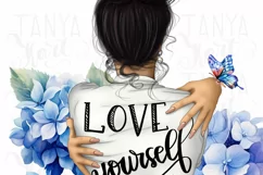 Strong Woman Self Love PNG, Printable Motivation Sublimation Product Image 5