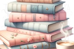 Vintage Books Illustration for Digital Planner Product Image 5