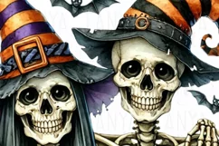 Skeleton Couple Digital Print, PNG Design for Card Making Product Image 4