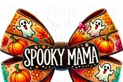 Spooky Mama, Retro Halloween Sublimation PNG Designs Product Image 4