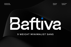 Baftiva - Sans Serif Family Font Product Image 1