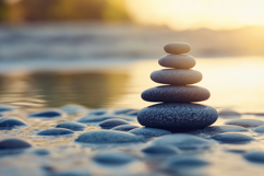 Balanced Stones Background Wallpaper Product Image 1