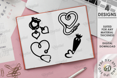 Themed Valentine&#039;s Day Elements. Professional SVG Product Image 1