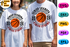 Basketball Senior Grandma &amp; Grandpa Svg, Png, Senior Night Product Image 1