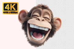 Cheerful Monkey Transparent PNG Product Image 1