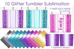 Glitter Tumbler Wrap Sublimation. Colored Designs 20oz Product Image 1