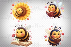 Cute Valentine Bee PNG Bundle Product Image 6