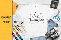 Best Teacher Ever SVG Teachers Appreciation PNG Sublimation Product Image 3