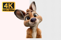Cute Kangaroo Transparent PNG Product Image 1