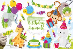 Birthday animals graphics | illustrations Product Image 1