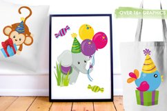 Birthday animals graphics | illustrations Product Image 3