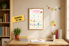 Classroom Birthdays Poster Printable | Bday Calendar Class Product Image 4