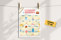 Classroom Birthdays Poster Printable | Bday Calendar Class Product Image 5