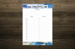 Blue Abstract Watercolor Digital Planners Product Image 2