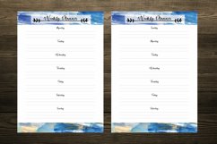 Blue Abstract Watercolor Digital Planners Product Image 3