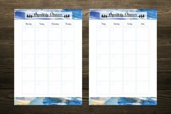 Blue Abstract Watercolor Digital Planners Product Image 4