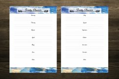 Blue Abstract Watercolor Digital Planners Product Image 5
