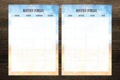 Blue and Yellow Sand Watercolor Digital Planners Product Image 4