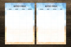 Blue and Yellow Sand Watercolor Digital Planners Product Image 5