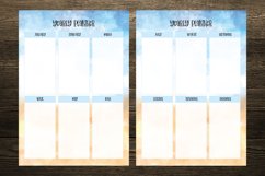 Blue and Yellow Sand Watercolor Digital Planners Product Image 6