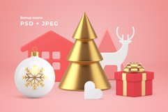 Christmas Tree Minimalist 3D Illustration Product Image 5