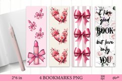 Bookmark Valentine’s Day PNG. Printable Bookmark Product Image 1