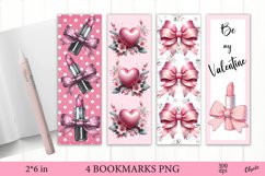 Bookmark Valentine’s Day PNG. Printable Bookmark Product Image 1