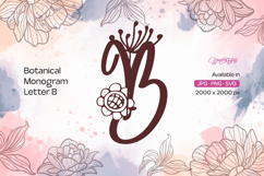 Flower Botanical Monogram B Product Image 1