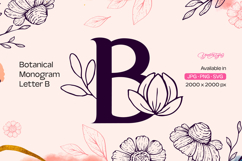 Botanical Monogram Letter B Product Image 1