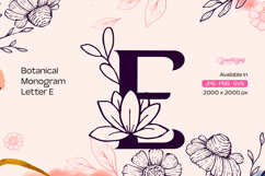 Botanical Monogram Letter E Product Image 1