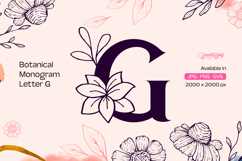 Botanical Monogram Letter G Product Image 1