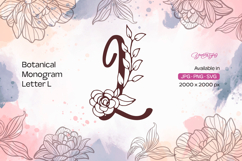 Flower Botanical Monogram L Product Image 1