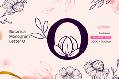 Botanical Monogram Letter O Product Image 1