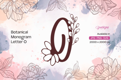 Flower Botanical Monogram O Product Image 1