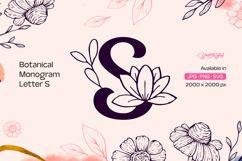 Botanical Monogram Letter S Product Image 1