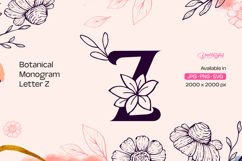 Botanical Monogram Letter Z Product Image 1