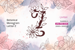 Flower Botanical Monogram Z Product Image 1