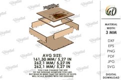 Book Read Tracker Laser Cut. Reading Tracker SVG Product Image 2