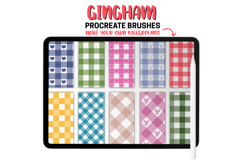 Gingham Procreate Pattern Brushes Seamless Plaid &amp; Check Product Image 2