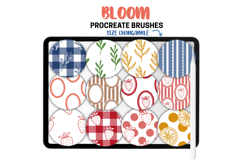 Bloom Procreate Pattern Brushes Floral Fruit Stripe Gingham Product Image 3