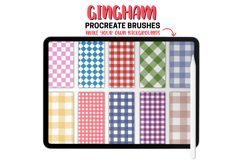 Gingham Procreate Pattern Brushes Seamless Plaid &amp; Check Product Image 5