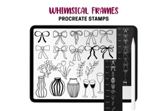 Whimsical Frames Procreate Stamps &amp; Pattern Brushes Bows Product Image 2