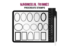Whimsical Frames Procreate Stamps &amp; Pattern Brushes Bows Product Image 7
