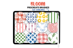 Bloom Procreate Pattern Brushes Floral Fruit Stripe Gingham Product Image 4