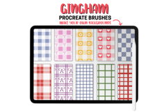 Gingham Procreate Pattern Brushes Seamless Plaid &amp; Check Product Image 3