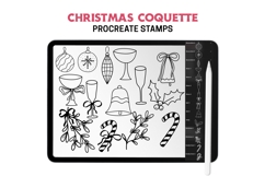 Christmas Coquette Procreate Stamps and Brushes Set Product Image 3