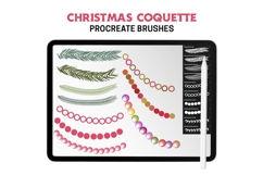 Christmas Coquette Procreate Stamps and Brushes Set Product Image 6