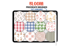 Bloom Procreate Pattern Brushes Floral Fruit Stripe Gingham Product Image 6