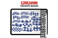 Gingham Procreate Pattern Brushes Seamless Plaid &amp; Check Product Image 7